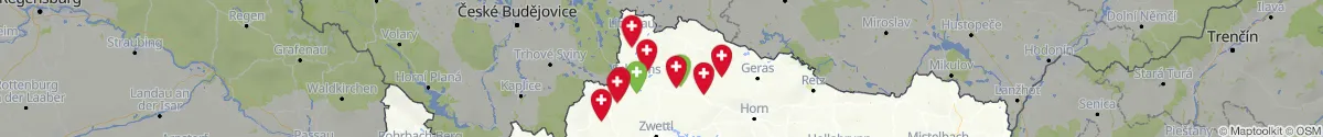 Kartenansicht für Apotheken-Notdienste in der Nähe von Haugschlag (Gmünd, Niederösterreich)